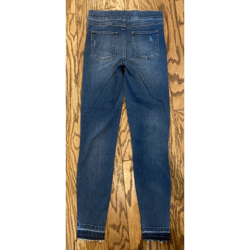SPANX Distressed Denim Legging Jeans Blue Denim Comfort Stretch NWT - Size Small
